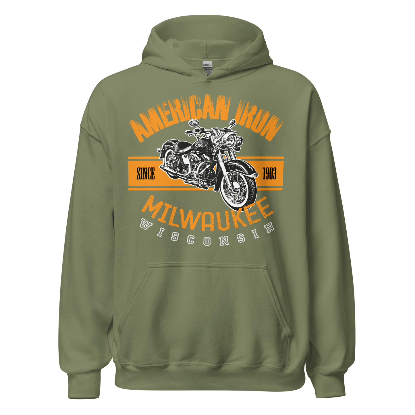 American Iron - Harley Davidson Themed Hoodie - 8 Colors - Unisex - Mooving Merch