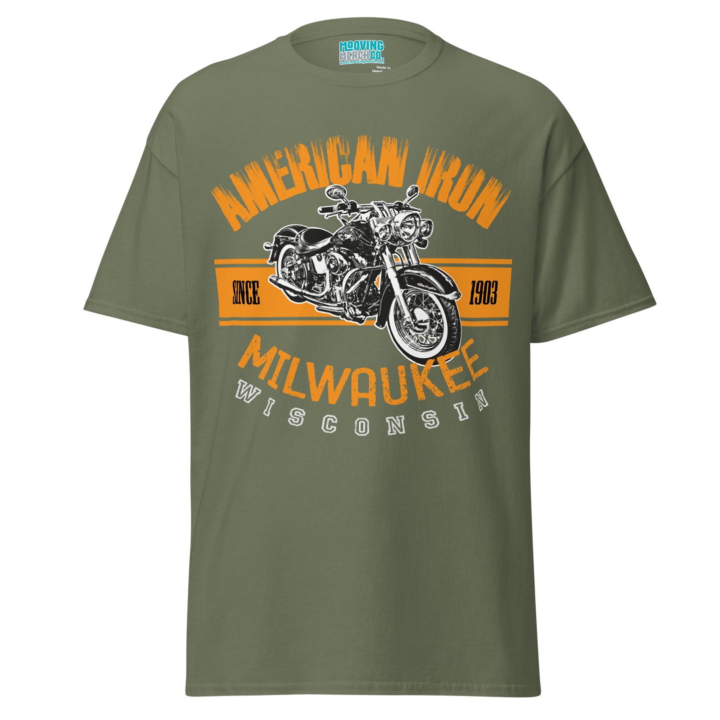 American Iron Harley Davidson Themed T-Shirt - Unisex - Mooving Merch