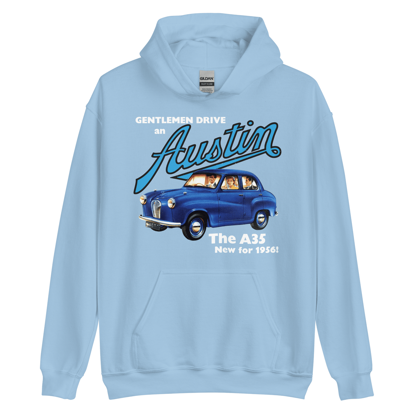 Austin Cars 50s Advertising Hoodie - 9 Colours - S to 5XL - Mooving Merch
