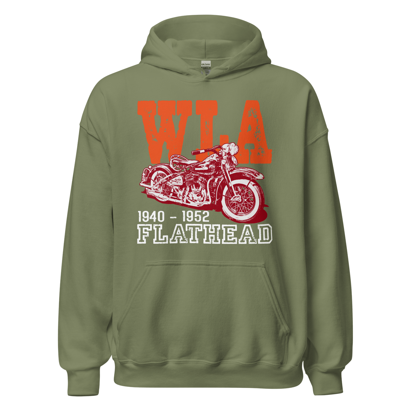 Harley Davidson WLA Flathead - Retro Hoodie - Unisex - Mooving Merch