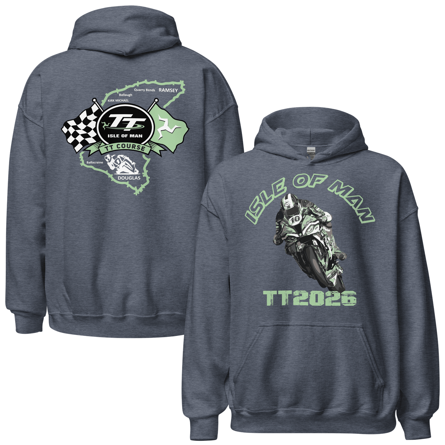 Isle of Man TT 2026 Hoodie - 10 Colours - Unisex - Mooving Merch
