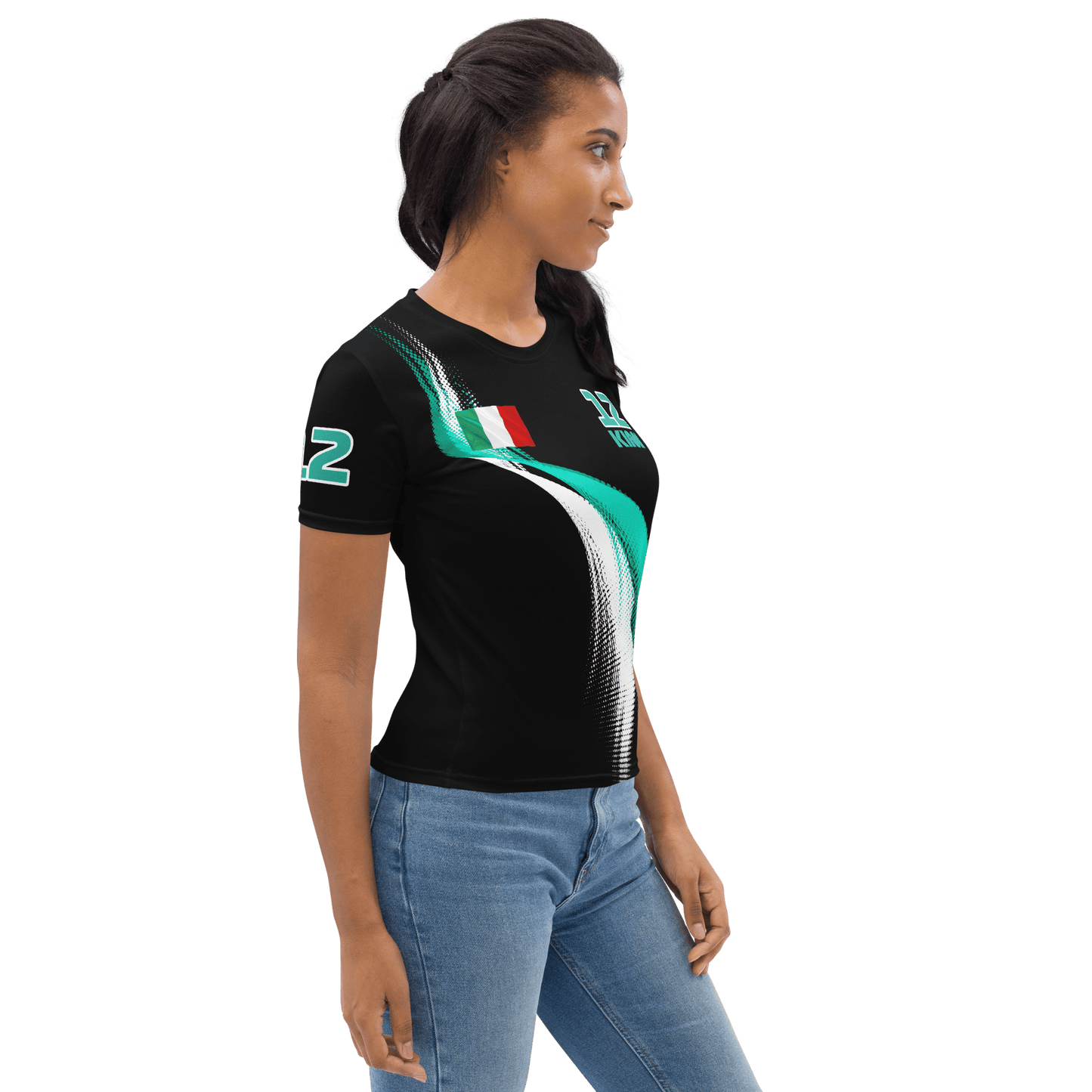 Kimi Antonelli 12 Racing Team Cotton T-Shirt - Ladies - Mooving Merch