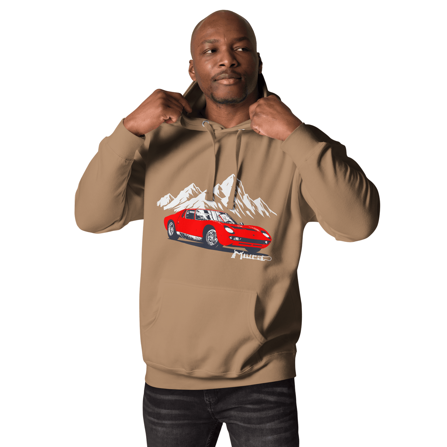 Lamborghini Miura SV Retro Designer Hoodie - Unisex - Mooving Merch