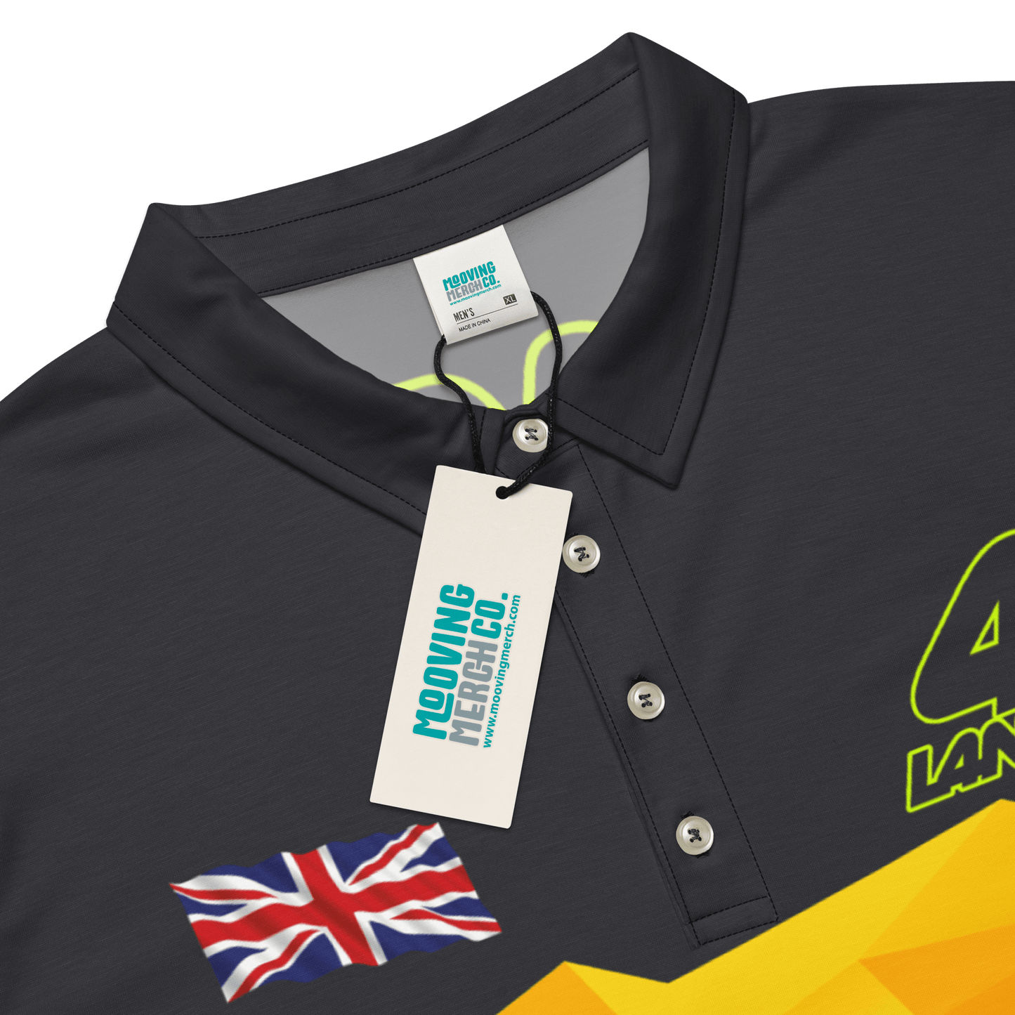 Lando Norris 4 Formula Racing Team Polo Shirt - Men's - Mooving Merch
