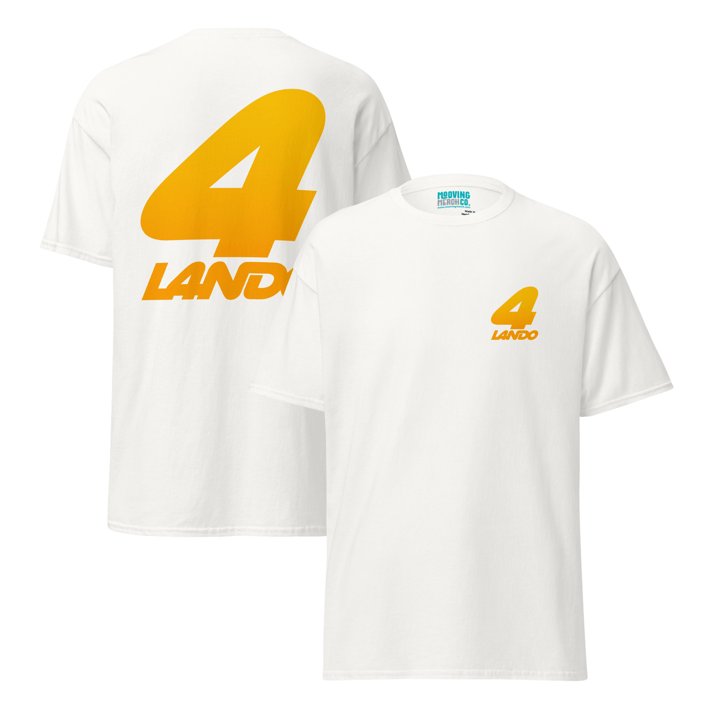 Lando Norris 4 Racing Team T-Shirt - 12 Colours - Unisex - Mooving Merch