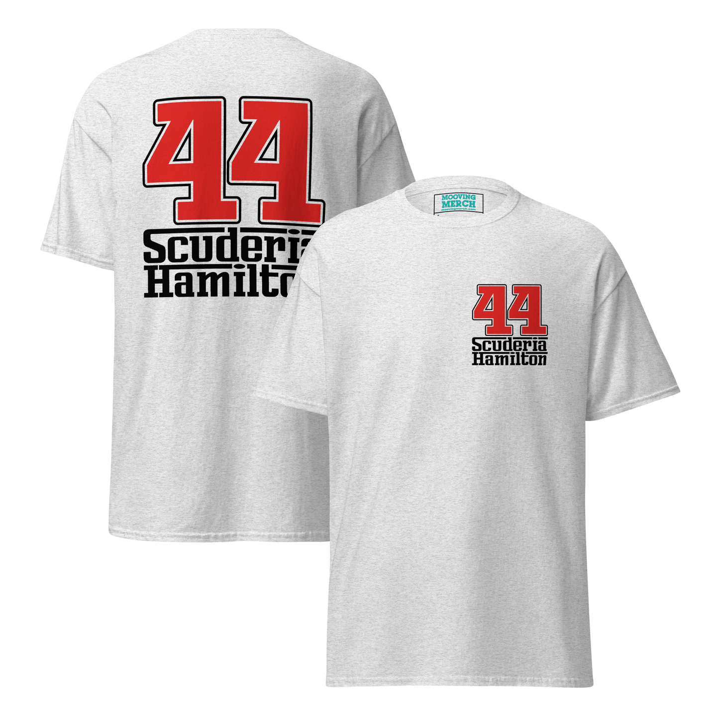 Lewis Hamilton Scuderia 44 Racing T-Shirt - 9 Colours - S to 5XL - Mooving Merch