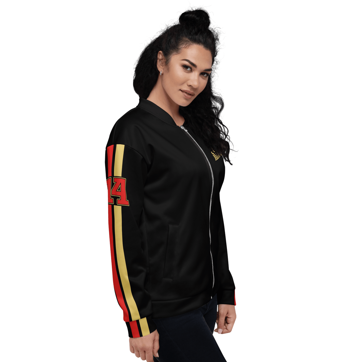 Lewis Hamilton Scuderia 44 Racing Team Bomber Jacket - Unisex - Mooving Merch