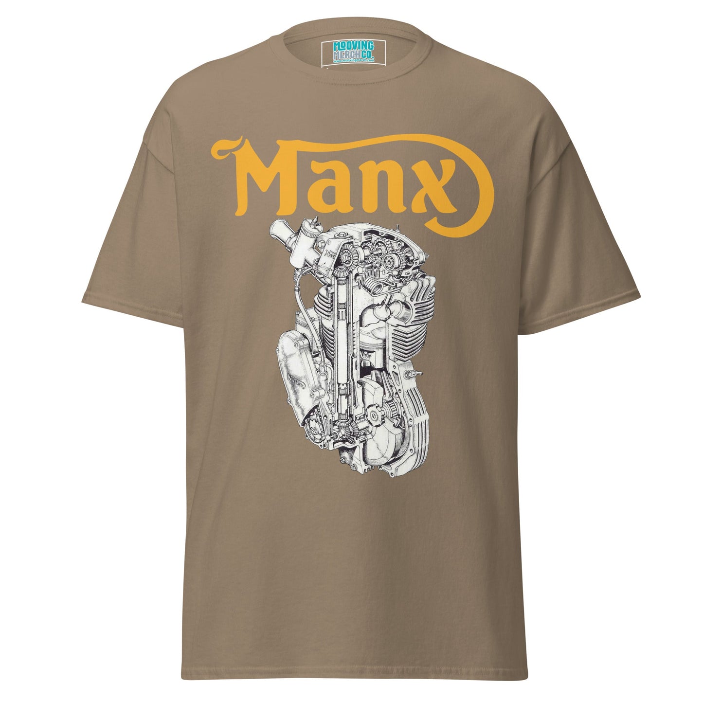 Manx Norton Engine Diagram T-Shirt - 12 Colors - Unisex - Mooving Merch