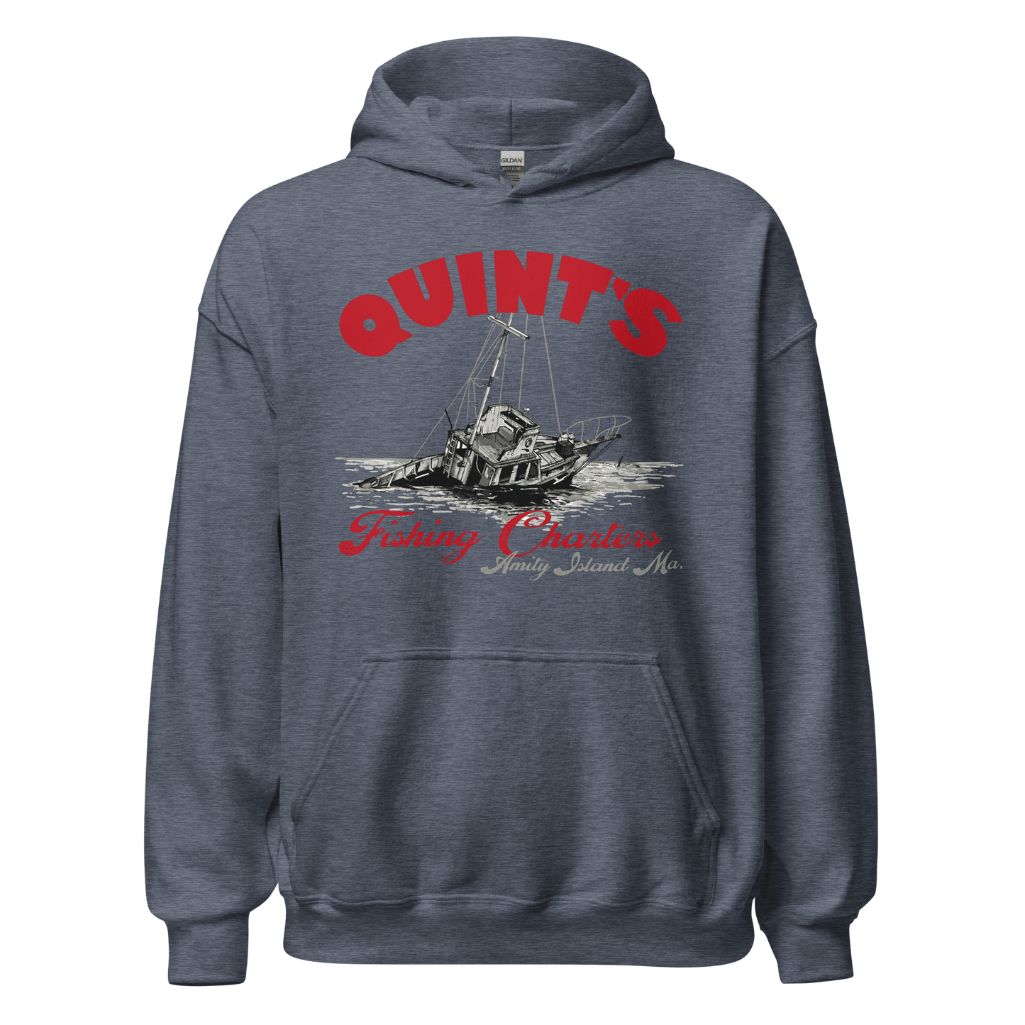 Quint's Fishing Charters Jaws Movie Hoodie - 6 Colors - Unisex - Mooving Merch