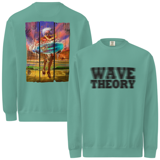 Wave Theory / Einstein Science & Surfing Sweatshirt - Unisex