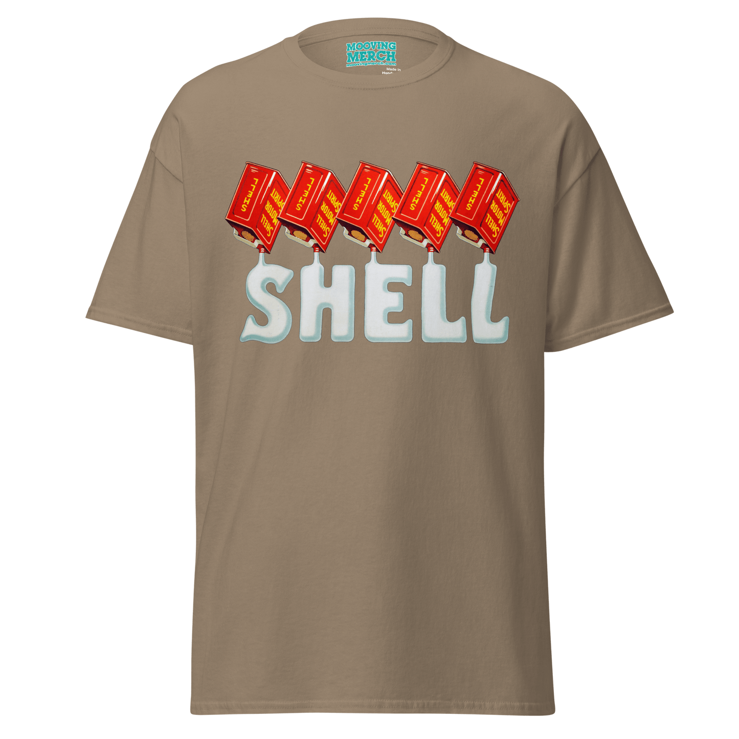 Shell Oils Retro Vintage T-Shirt - 12 Colours! - Unisex S to 5XL - Mooving Merch