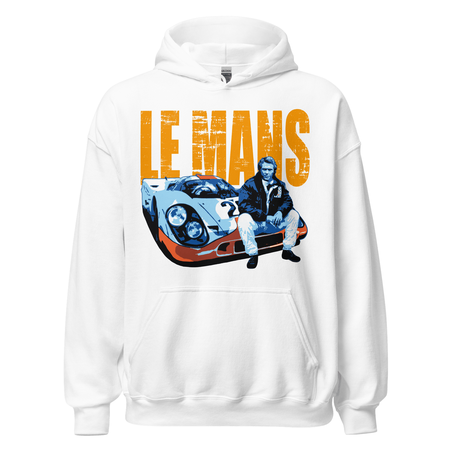 Steve McQueen Le Mans Gulf Porsche Hoodie - 8 Cols - Unisex S to 5XL - Mooving Merch
