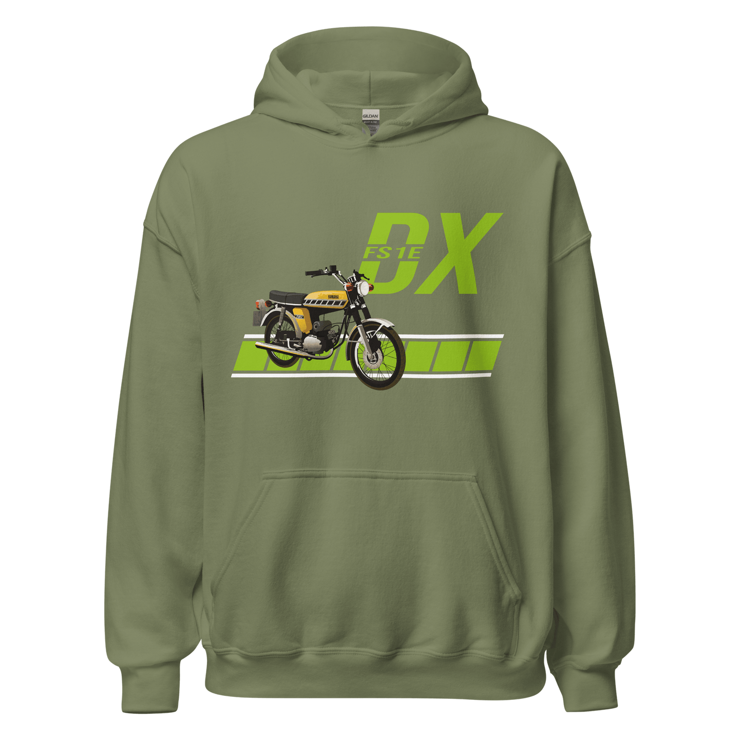 Yamaha FS1 - E DX 2 - Stroke Moped Hoodie - 8 Colours - Unisex - Mooving Merch