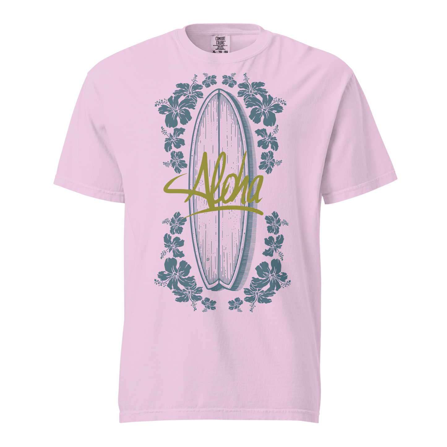 'Aloha' Retro Design Garment Dyed Unisex Surf T-Shirt - 12 Colors - Mooving Merch