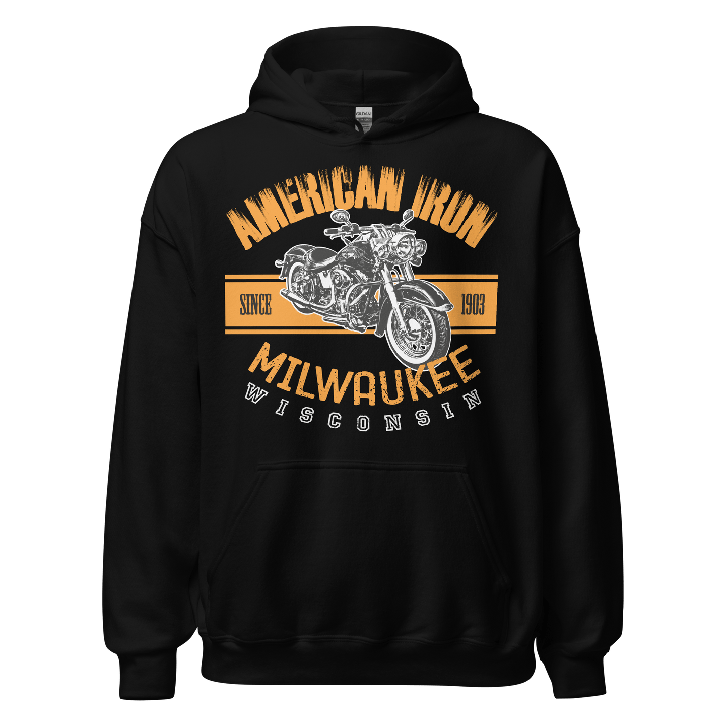 American Iron - Harley Davidson Themed Hoodie - 8 Colors - Unisex - Mooving Merch