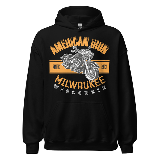 American Iron - Harley Davidson Themed Hoodie - 8 Colors - Unisex - Mooving Merch