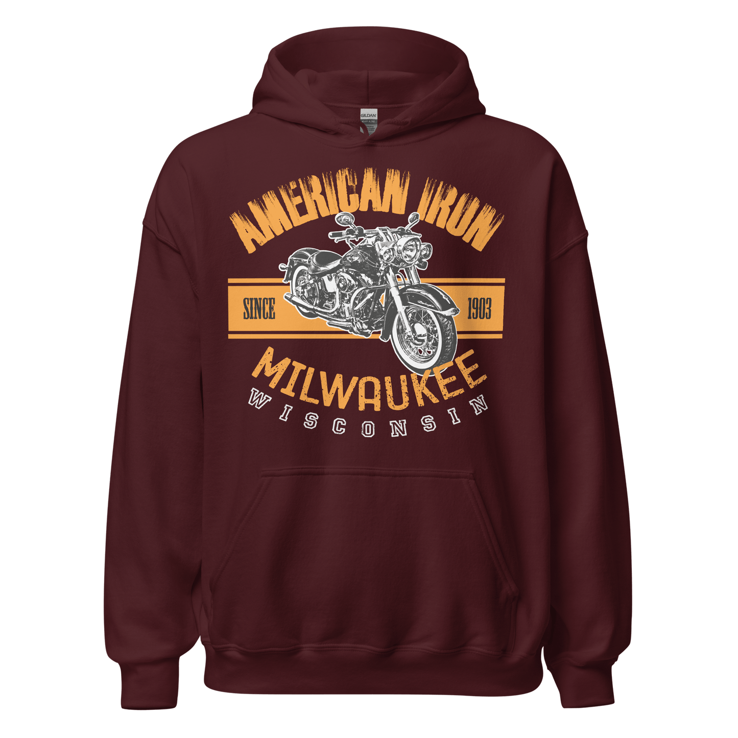 American Iron - Harley Davidson Themed Hoodie - 8 Colors - Unisex - Mooving Merch