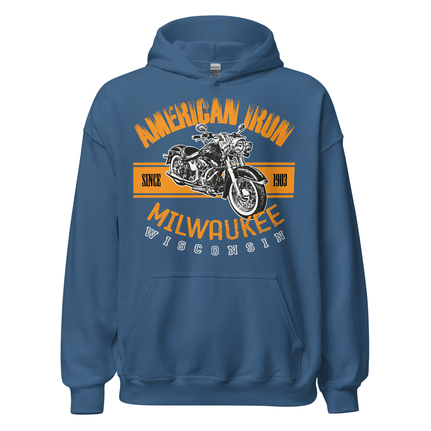 American Iron - Harley Davidson Themed Hoodie - 8 Colors - Unisex - Mooving Merch