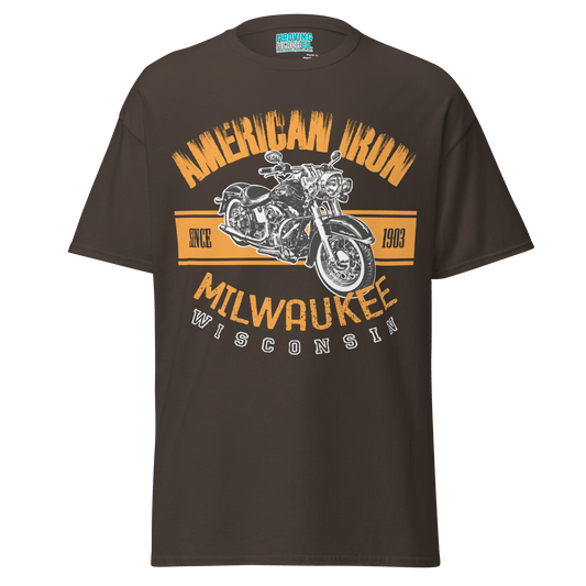 American Iron Harley Davidson Themed T-Shirt - Unisex - Mooving Merch