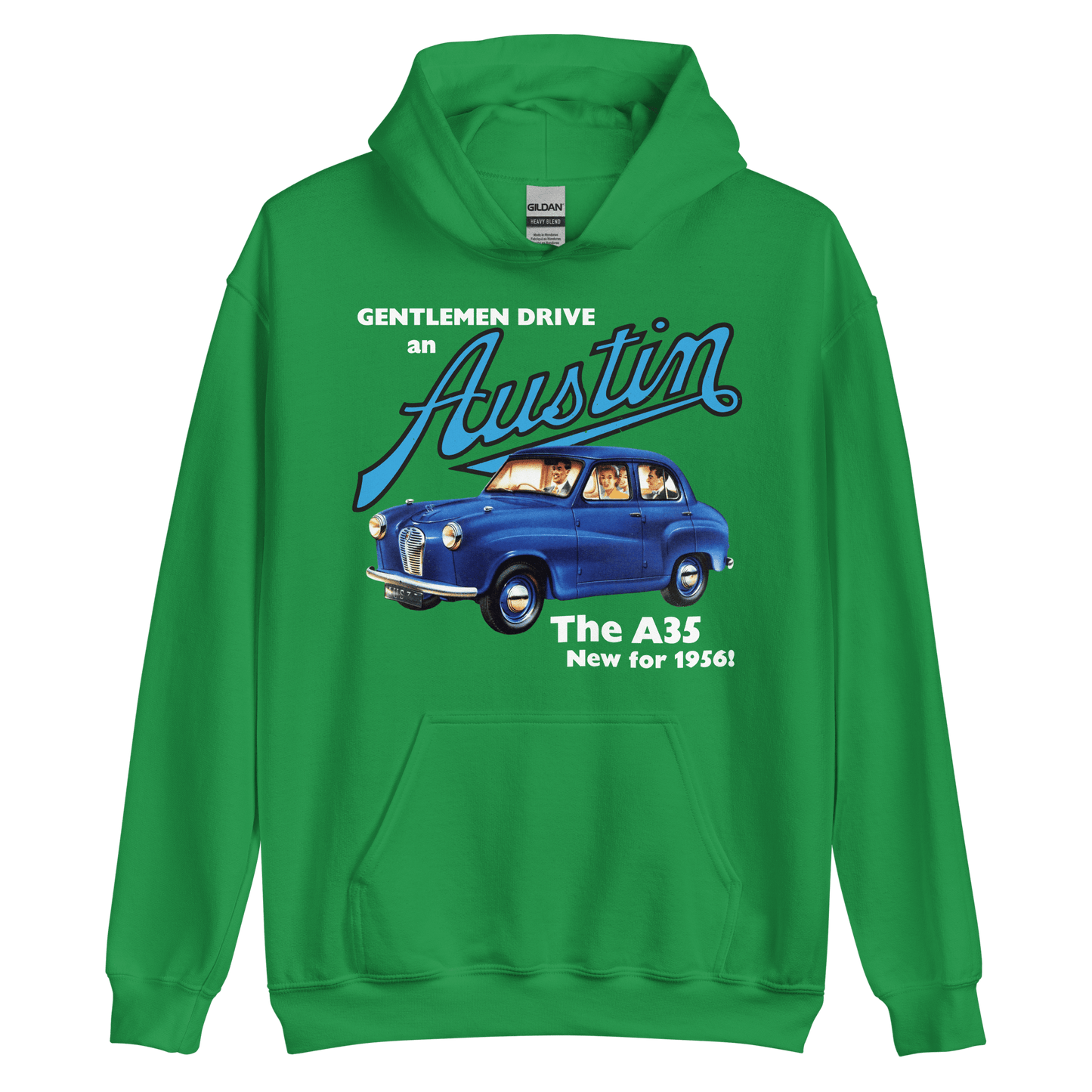 Austin Cars 50s Advertising Hoodie - 9 Colours - S to 5XL - Mooving Merch