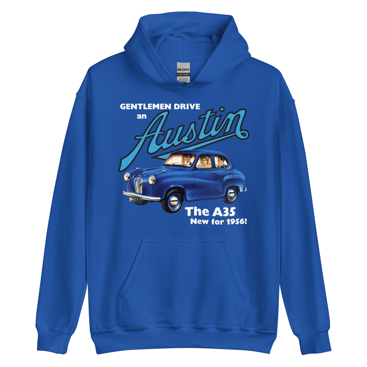 Austin Cars 50s Advertising Hoodie - 9 Colours - S to 5XL - Mooving Merch