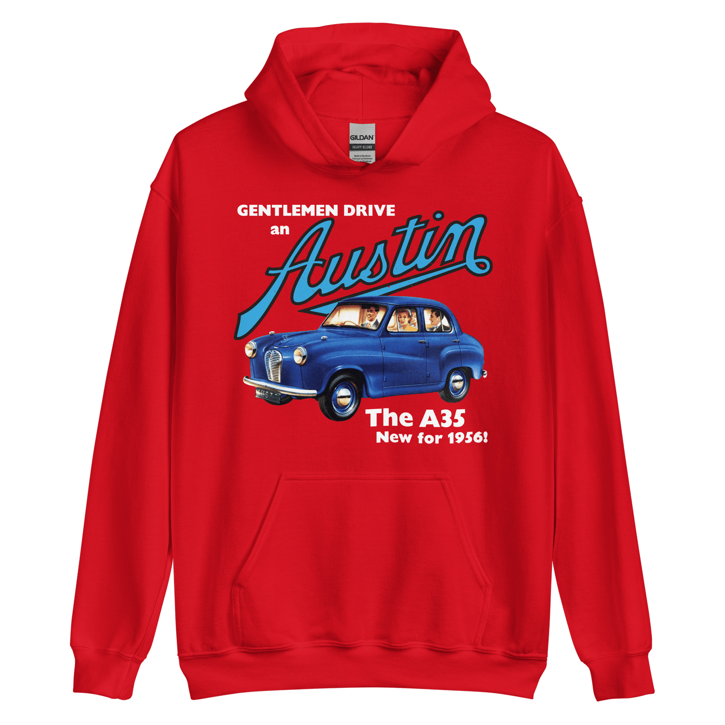 Austin Cars 50s Advertising Hoodie - 9 Colours - S to 5XL - Mooving Merch