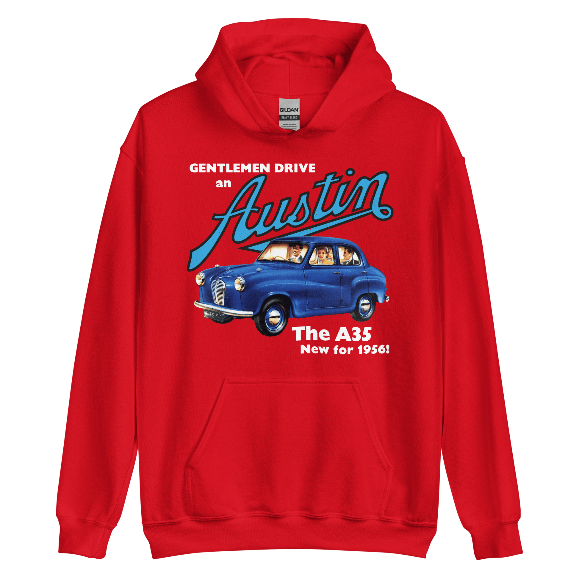 Austin Cars 50s Advertising Hoodie - 9 Colours - S to 5XL - Mooving Merch