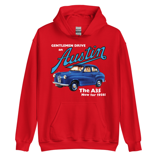 Austin Cars 50s Advertising Hoodie - 9 Colours - S to 5XL - Mooving Merch