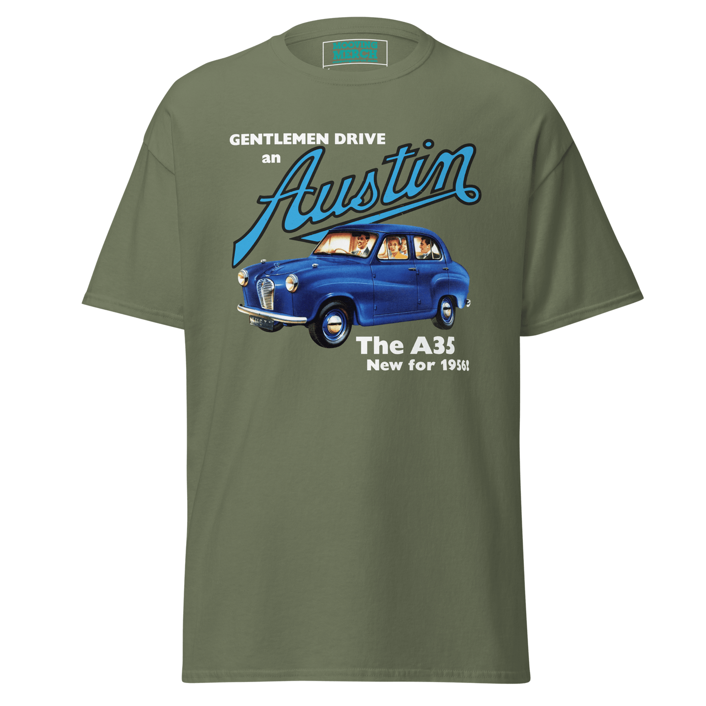 Austin Cars 50s Advertising T-Shirt - 9 Colours - S to 5XL - Mooving Merch