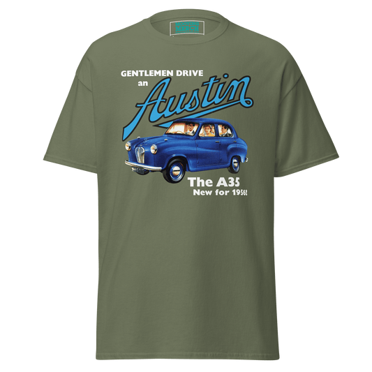 Austin Cars 50s Advertising T-Shirt - 9 Colours - S to 5XL - Mooving Merch