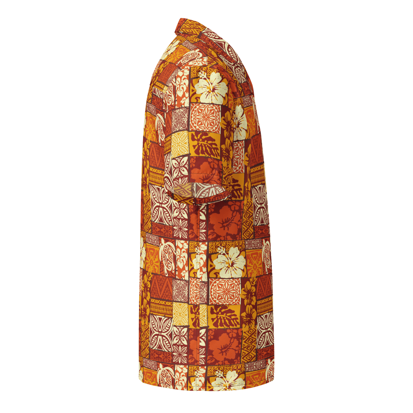 Batik Print Surf Design Button - Up Shirt - Unisex 2XS to 6XL - Mooving Merch