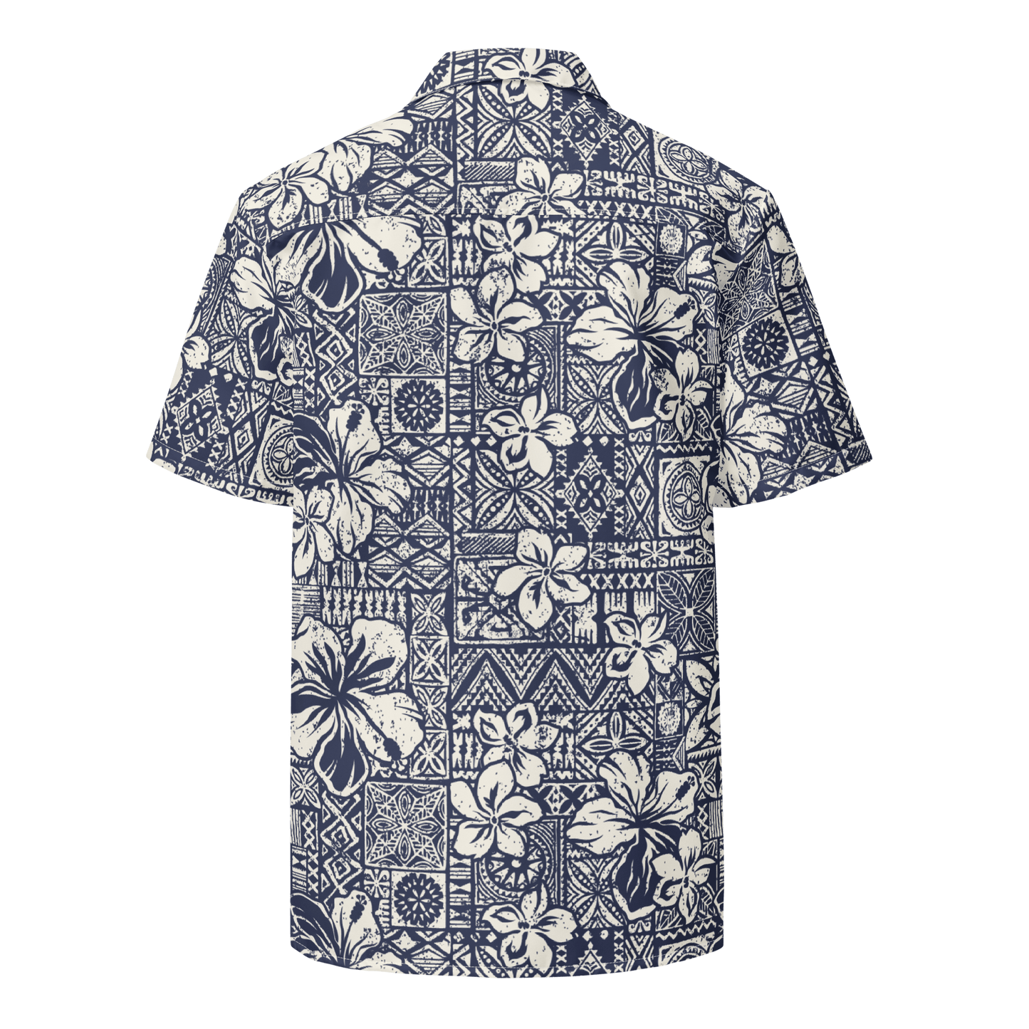 Batik Print Surf Design Button - Up Shirt - Unisex 2XS to 6XL - Mooving Merch