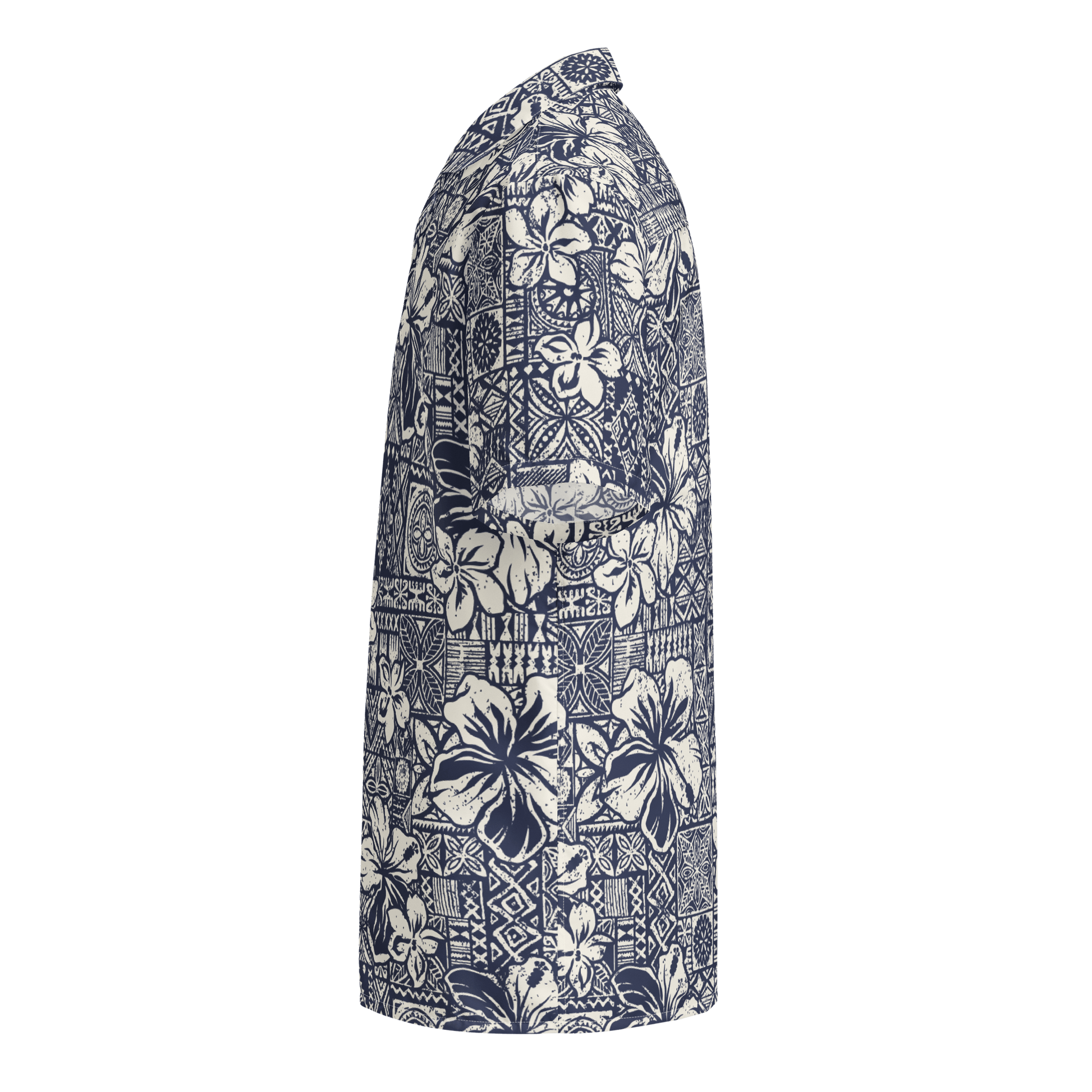 Batik Print Surf Design Button - Up Shirt - Unisex 2XS to 6XL - Mooving Merch