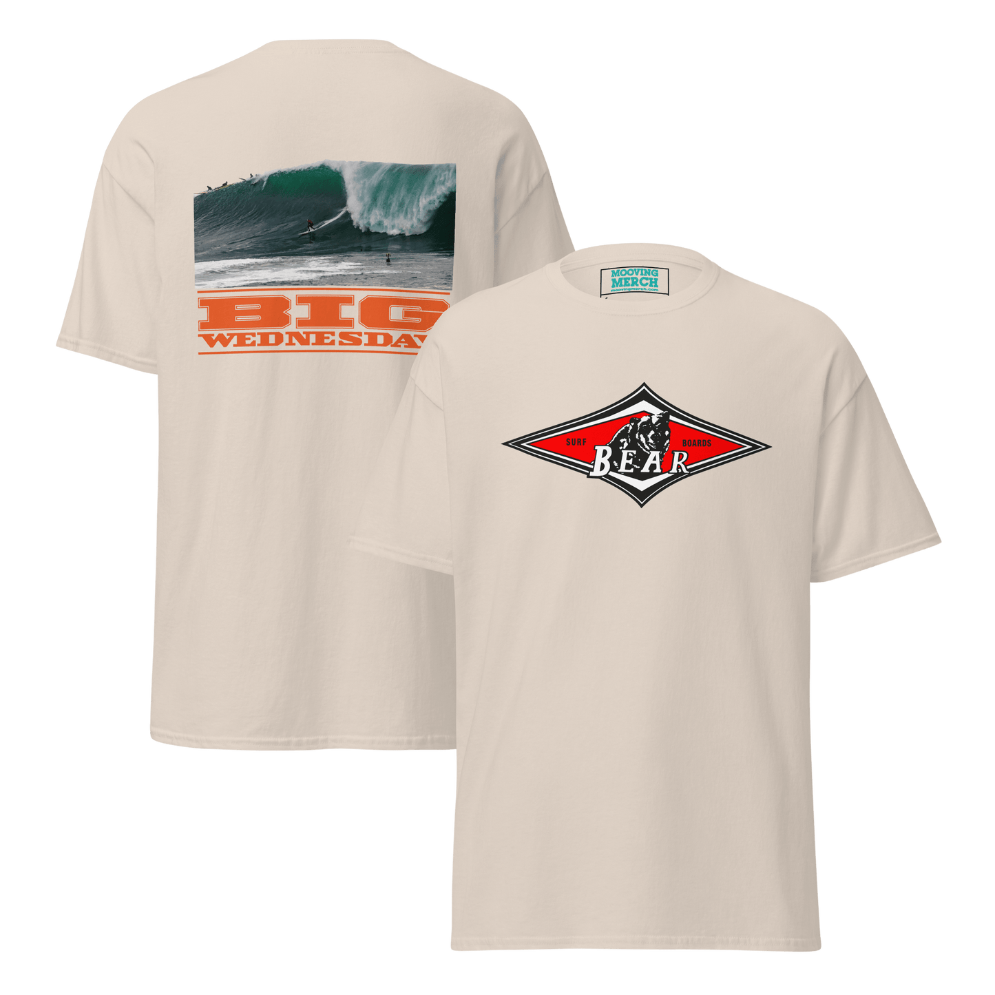 Bear Big Wednesday Classic Surf T-Shirt - 9 Colours - S to 5XL - Mooving Merch