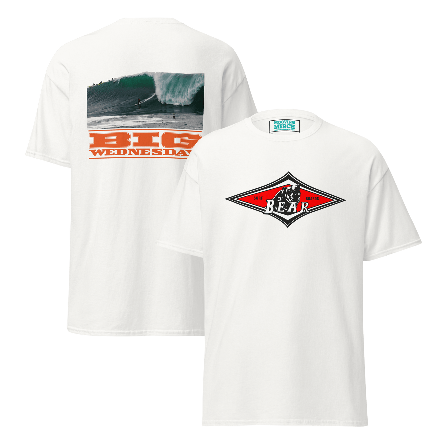Bear Big Wednesday Classic Surf T-Shirt - 9 Colours - S to 5XL - Mooving Merch