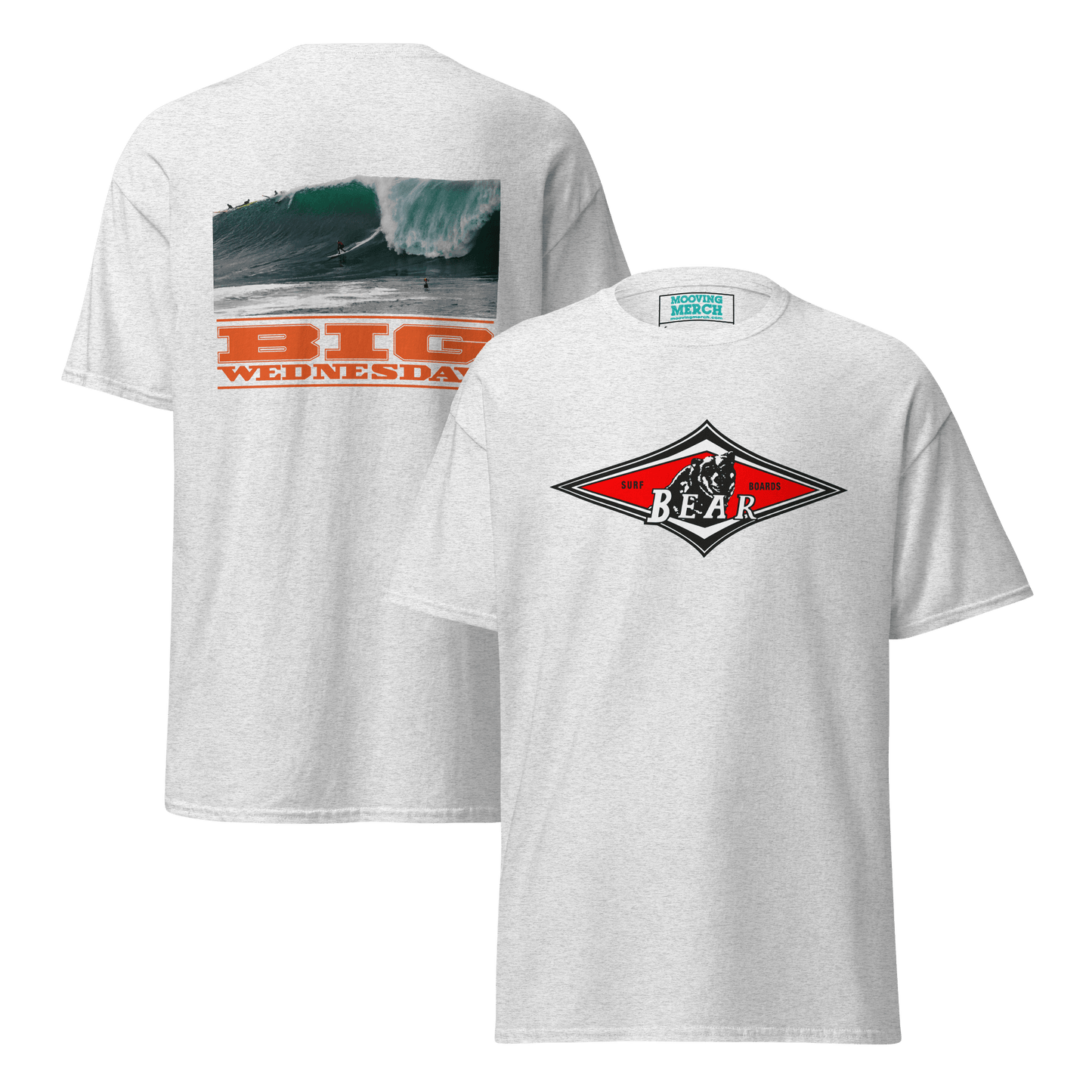 Bear Big Wednesday Classic Surf T-Shirt - 9 Colours - S to 5XL - Mooving Merch