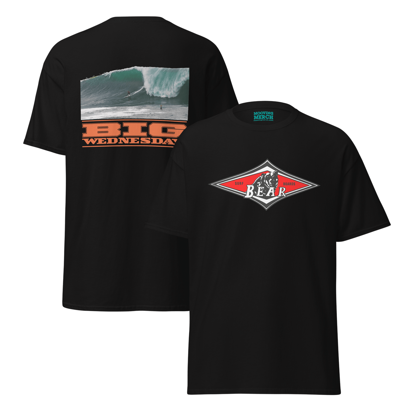 Bear Big Wednesday Classic Surf T-Shirt - 9 Colours - S to 5XL - Mooving Merch