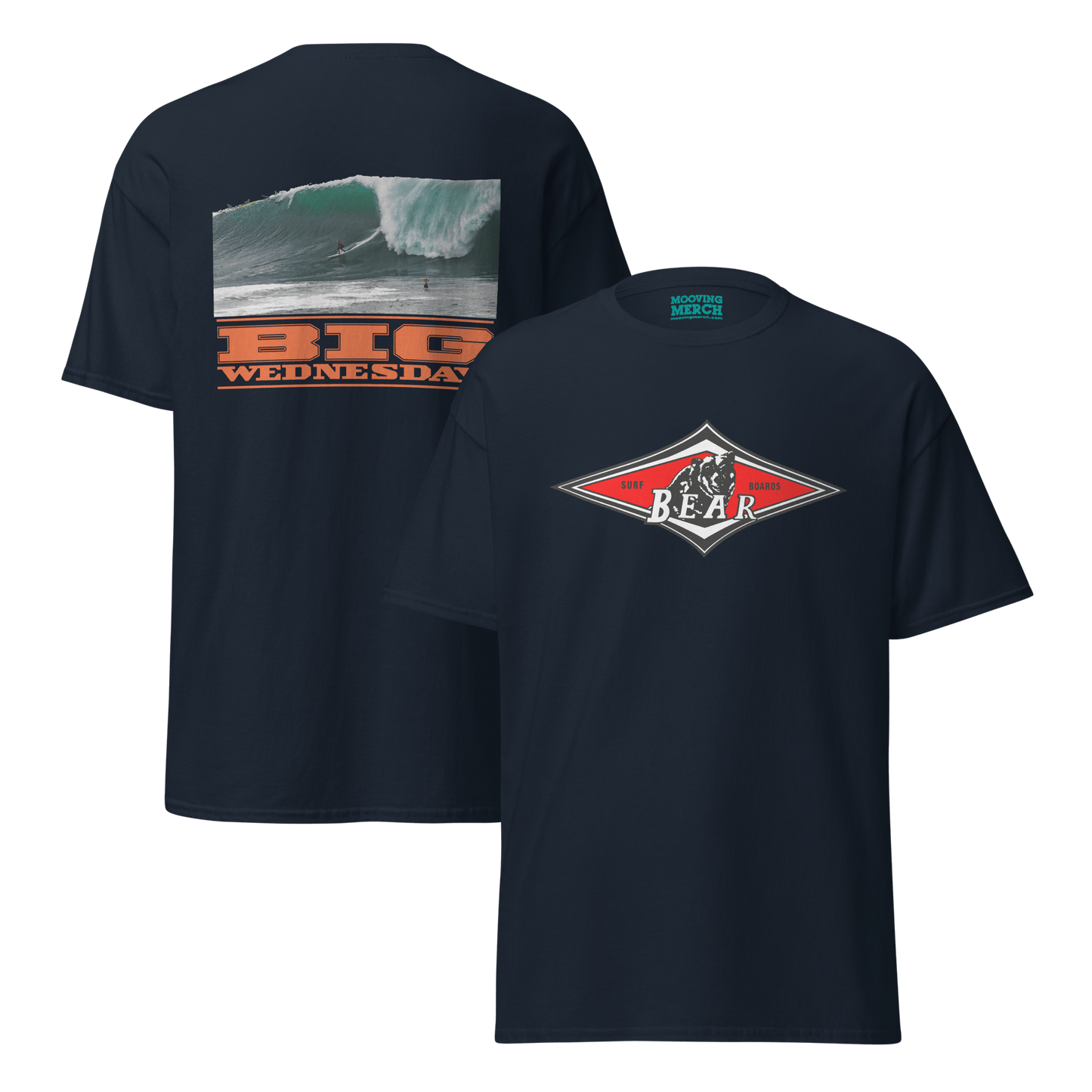 Bear Big Wednesday Classic Surf T-Shirt - 9 Colours - S to 5XL - Mooving Merch