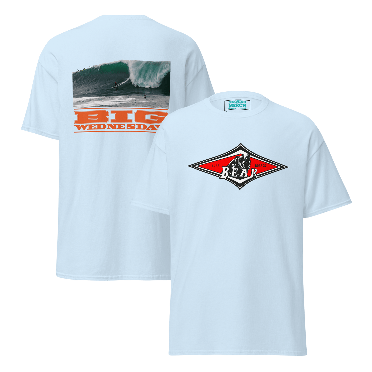 Bear Big Wednesday Classic Surf T-Shirt - 9 Colours - S to 5XL - Mooving Merch