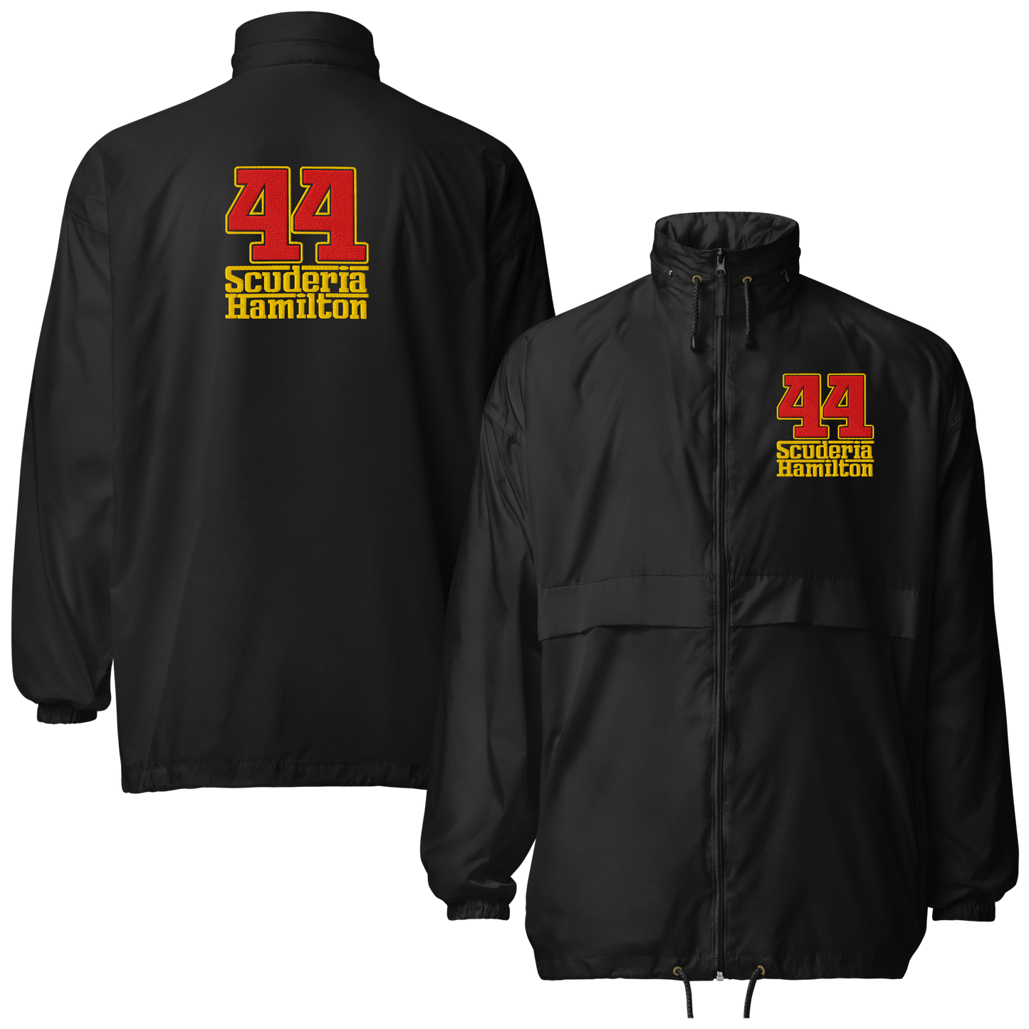 Cortavientos bordado Lewis Hamilton Scuderia 44 - 3 colores - Tallas S a 2XL
