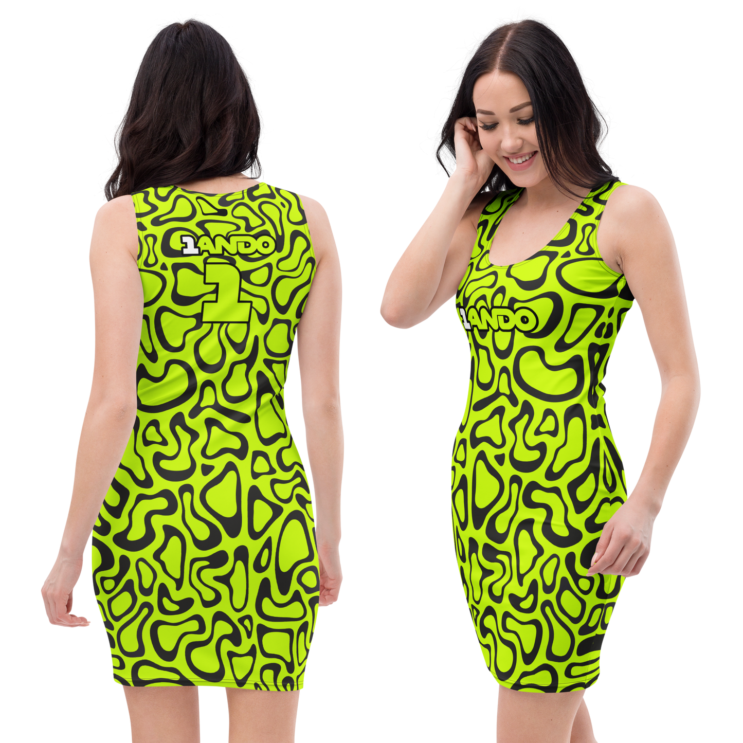 Vestido ajustado de Fórmula 1 Lando Norris #1 'Blob'