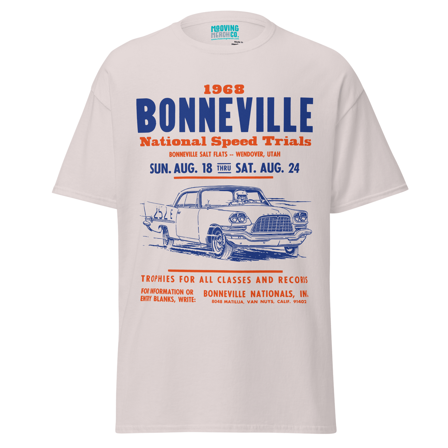 Bonneville Speed Trials Vintage T-Shirt - 10 Cols - Unisex S to 4XL - Mooving Merch