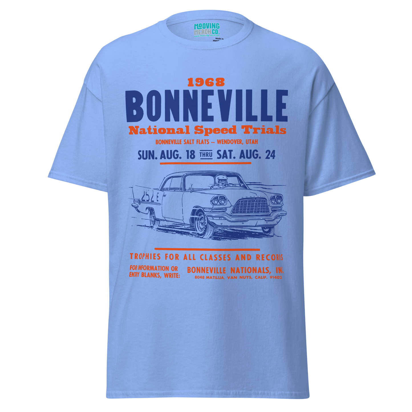 Bonneville Speed Trials Vintage T-Shirt - 10 Cols - Unisex S to 4XL - Mooving Merch