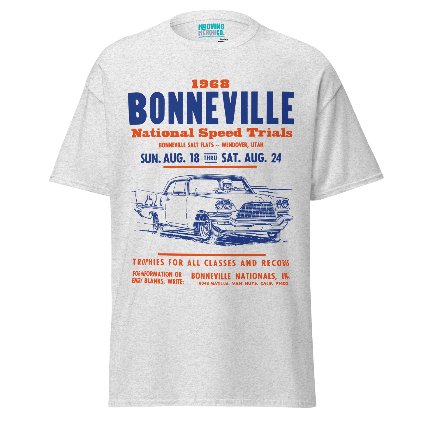 Bonneville Speed Trials Vintage T-Shirt - 10 Cols - Unisex S to 4XL - Mooving Merch