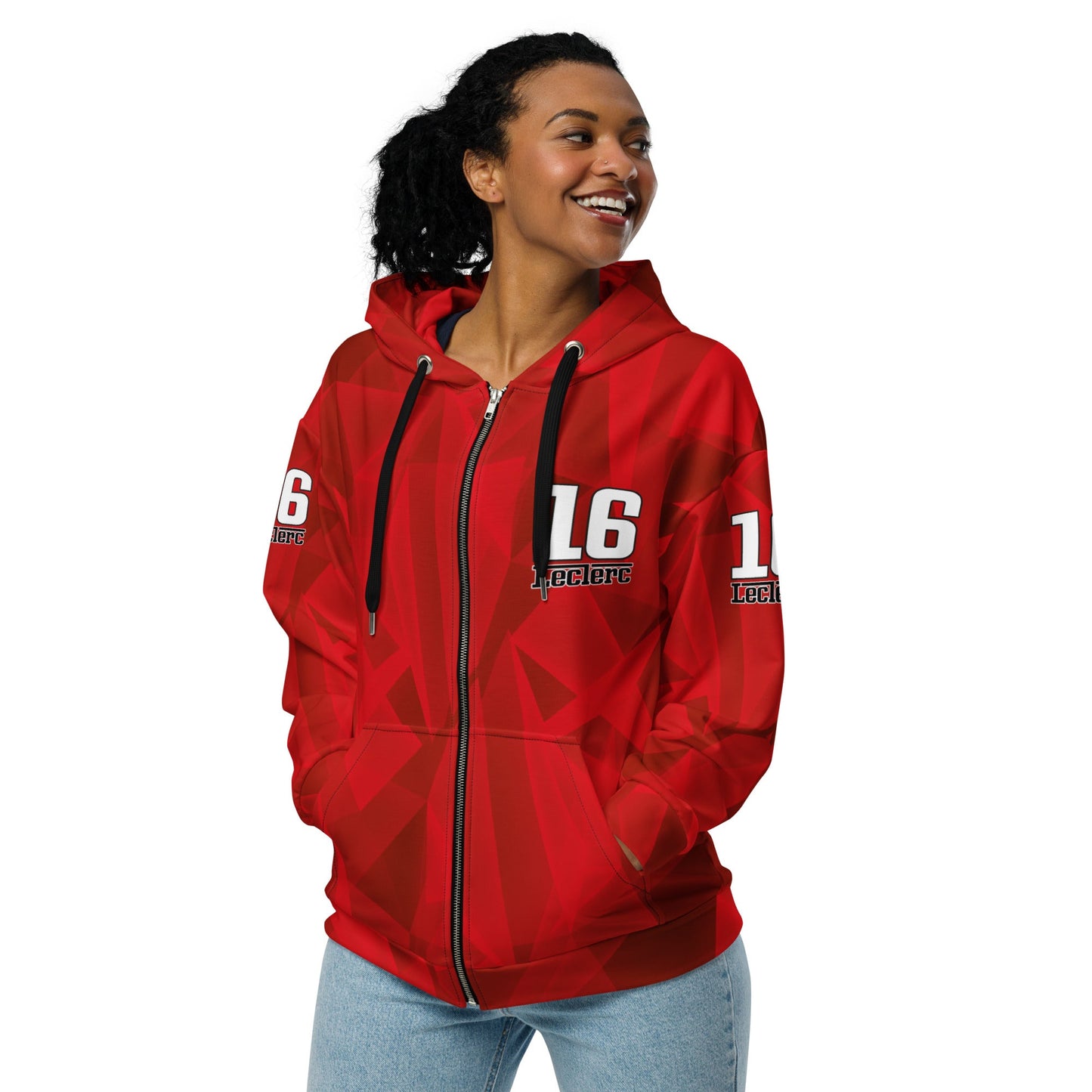 Charles Leclerc 16 Formula 1 Racing Zipped Hoodie - Unisex - Mooving Merch