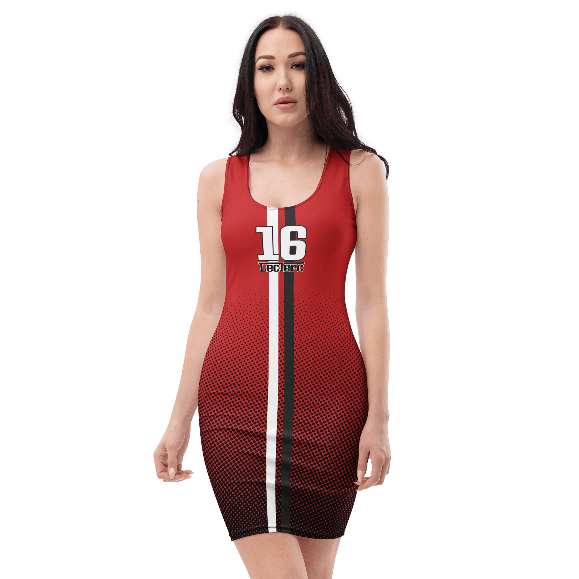 Charles Leclerc 16 Formula Racing Team Bodycon Dress - XS to XL - Mooving Merch