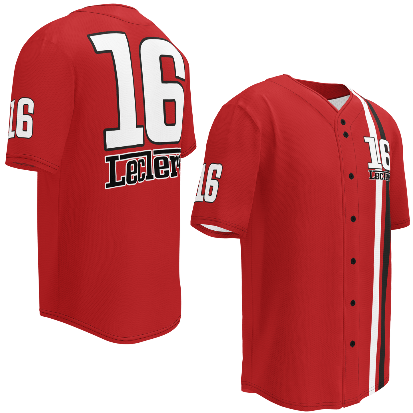 Charles Leclerc 16 Racing Team Baseball Jersey - Unisex 2XS to 6XL - Mooving Merch