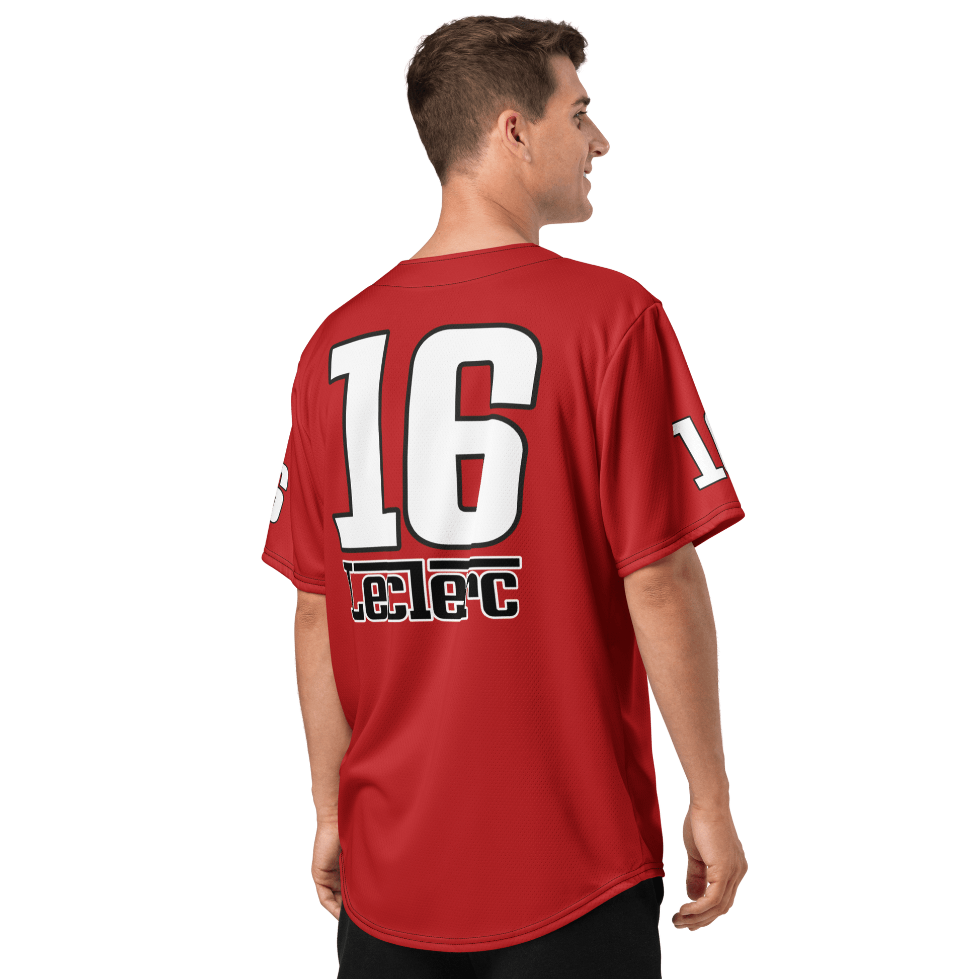 Charles Leclerc 16 Racing Team Baseball Jersey - Unisex 2XS to 6XL - Mooving Merch