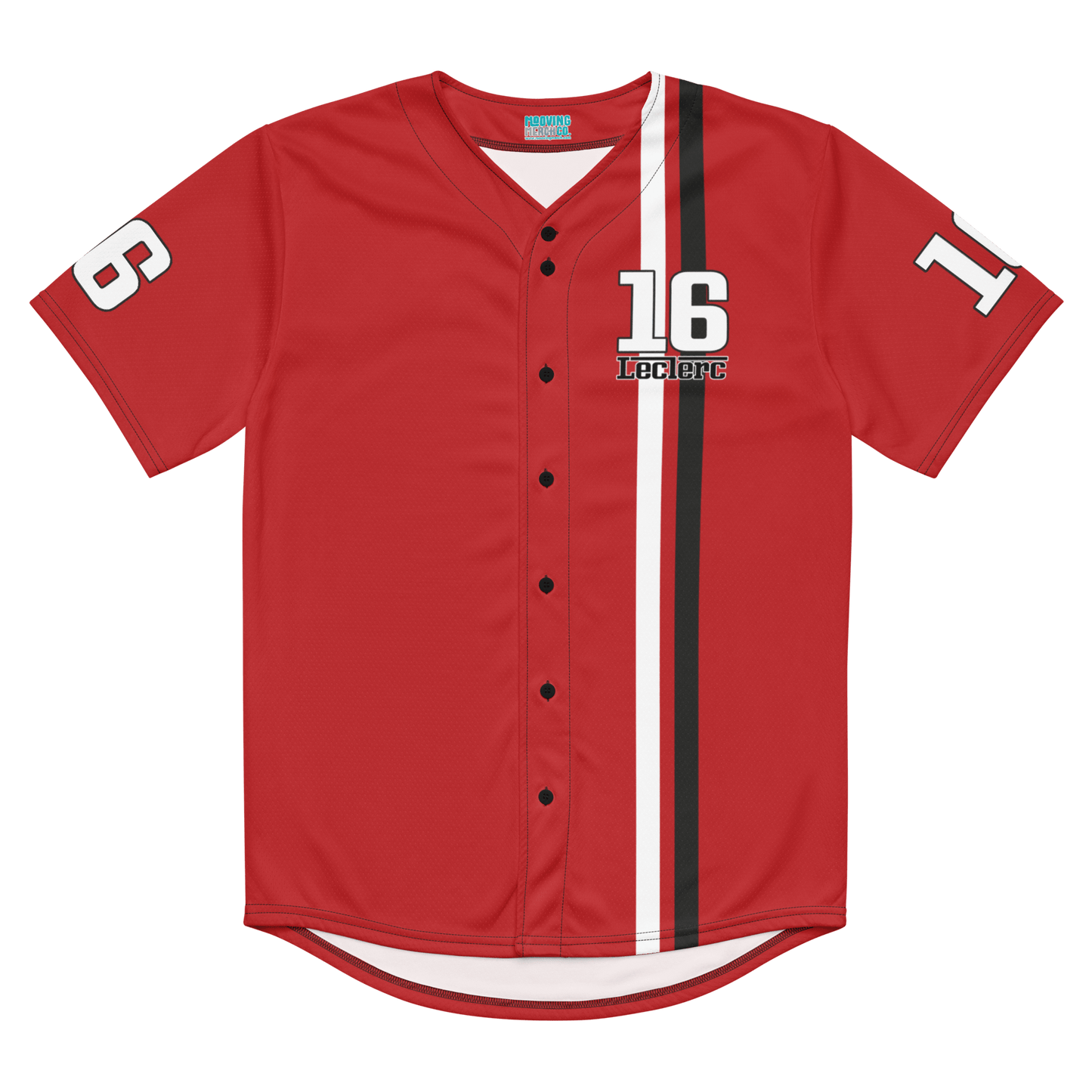 Charles Leclerc 16 Racing Team Baseball Jersey - Unisex 2XS to 6XL - Mooving Merch