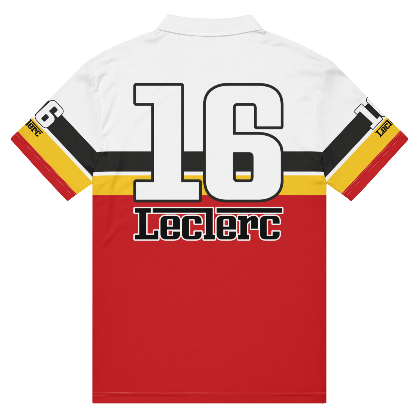 Charles Leclerc 16 Racing Team Polo Shirt - Men's XS to 3XL - Mooving Merch